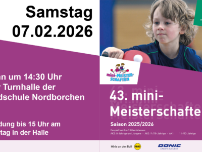 43. Minimeisterschaften in Borchen